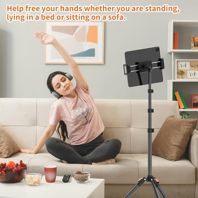 XXZU 72in Tablet Floor Stand Tripod, Tablet Stand Floor