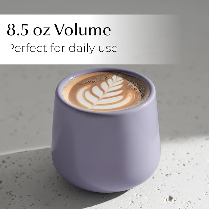 MIAMIO - Ceramic Cup Set of 4, Coffee Mugs - Nami | Coffee Cup Set / Ceramic