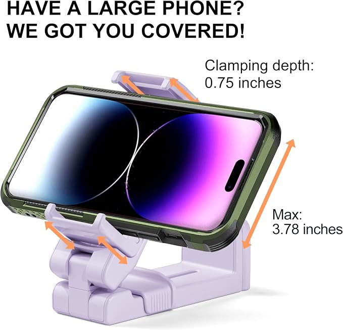 Perilogics 2025 Upgraded Travel Essentials Must Have Airplane Phone Holder
