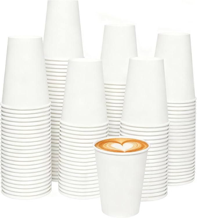 120 Count 12 oz Disposable Paper Coffee Cups