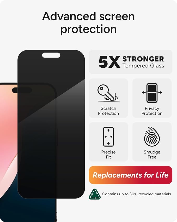 ZAGG Glass Elite Privacy Screen Protector