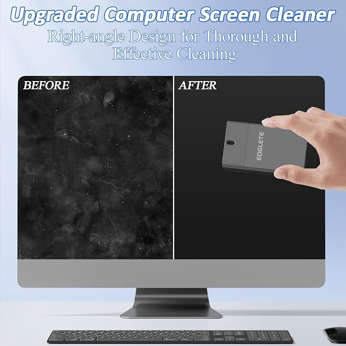 Screen Cleaner Spray and Wipe, Streak-Free Computer Screen Cleaner, Portable