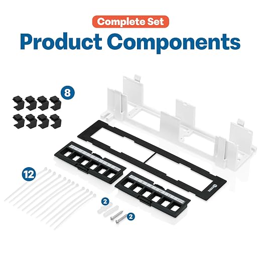 Everest Media 12-Port Keystone Patch Panel