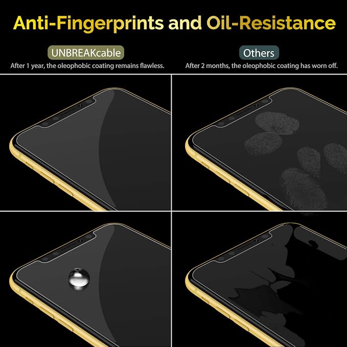 UNBREAKcable Screen Protector for iPhone 11/ iPhone XR 2 Pack, Double Defense