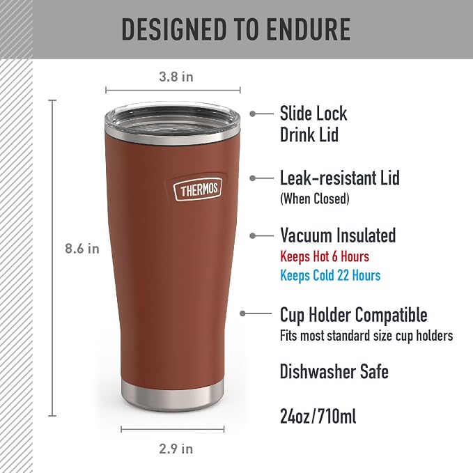 THERMOS Icon Series 24oz Stainless Steel Tumbler