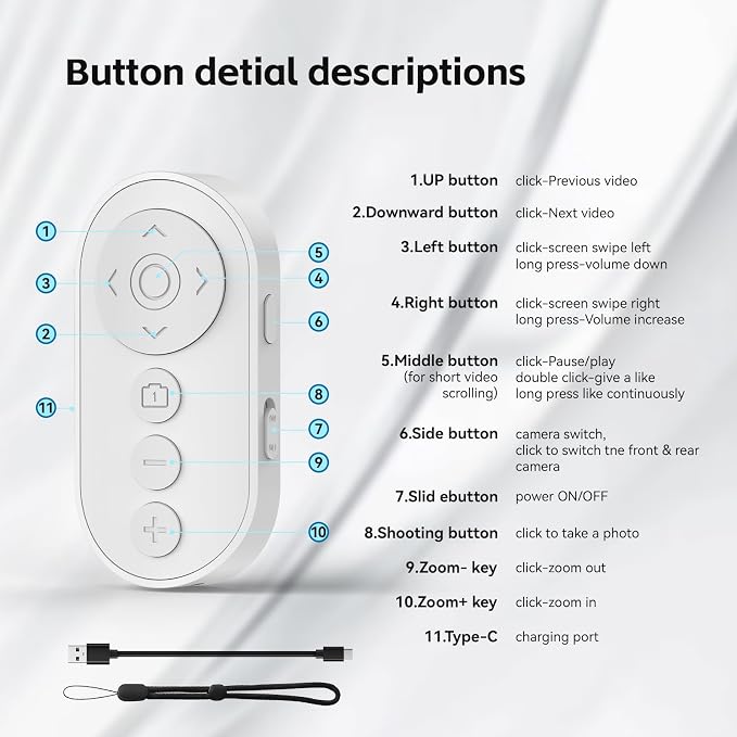 Bluetooth Camera Remote Shutter