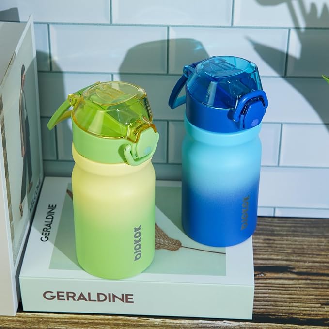 BJPKPK 14 oz Insulated Water Bottle, Stainless Steel Flask | Leak Proof Locking