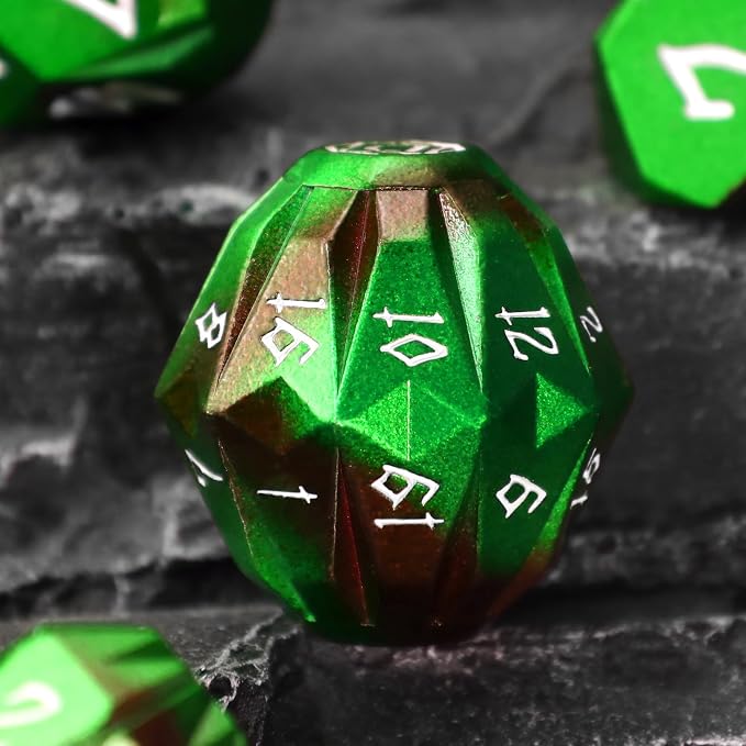 Metal DND Dice for Dungeons and Dragon, Metal Dice Set D and D