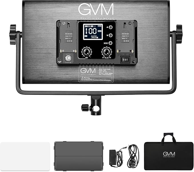 GVM 1500D RGB Video Light, 75W Photography Light
