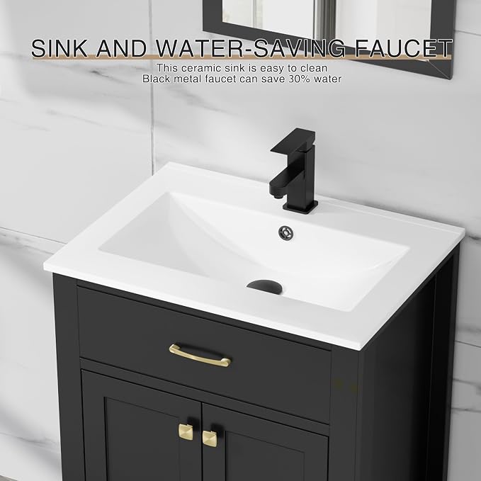 LUCKWIND 24" Bathroom Vanity