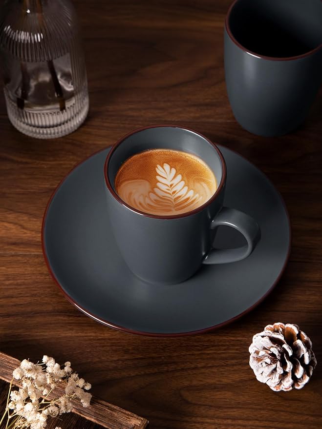 famiware Venus Coffee Mugs Set of 8, 13 oz Ceramic Stoneware Mug Cup Set |