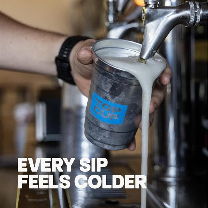 Top Cup – 16 Ounce, Reusable Aluminum Party Cups | Cold-Holding, Recyclable