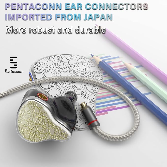 BASN Bmaster5 in Ear Monitors, 1DLC Diaphragm+4BA 5 Drivers IEM Earphones