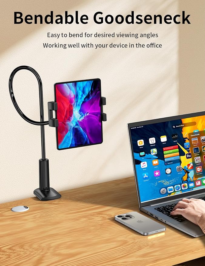 Tablet Stand, Kindle Holder for Reading in Bed, Phone Holder for Bed Desk