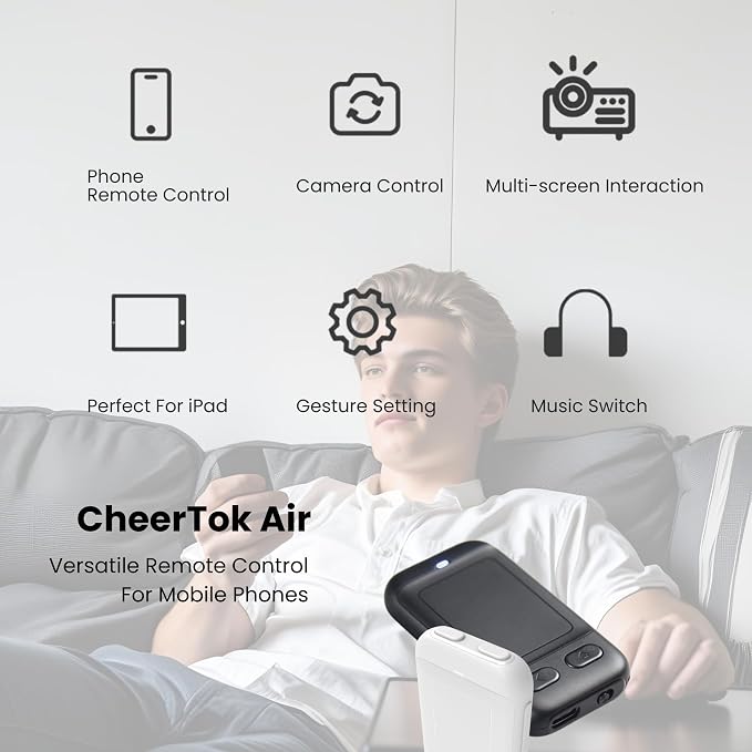 CheerTok Air - TikTok Scrolling Remote Control, Page Turner
