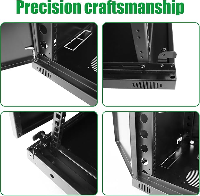 12U Server Cabinet Wall Mount Rack Enclosure