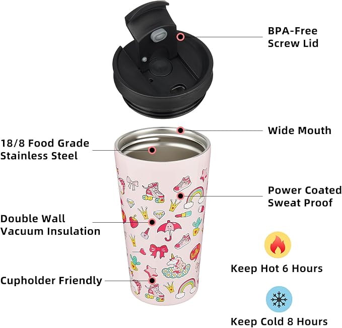 BJPKPK 18 oz Coffee Tumbler