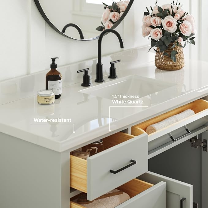 Bathroom Vanity 61" Grey