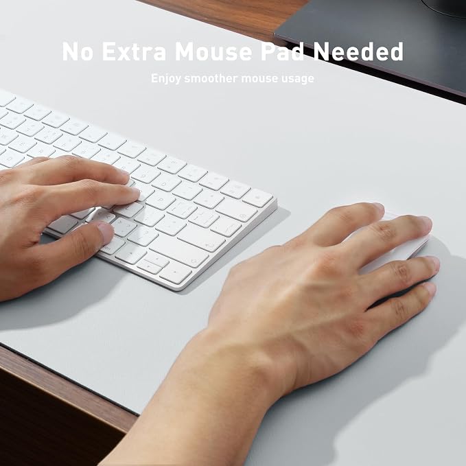 Aothia Leather Desk Pad Protector, Large Mouse Pad, Office Mat, Non-Slip PU