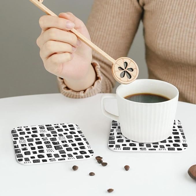 Minimal Abstract Shapes Print Coasters