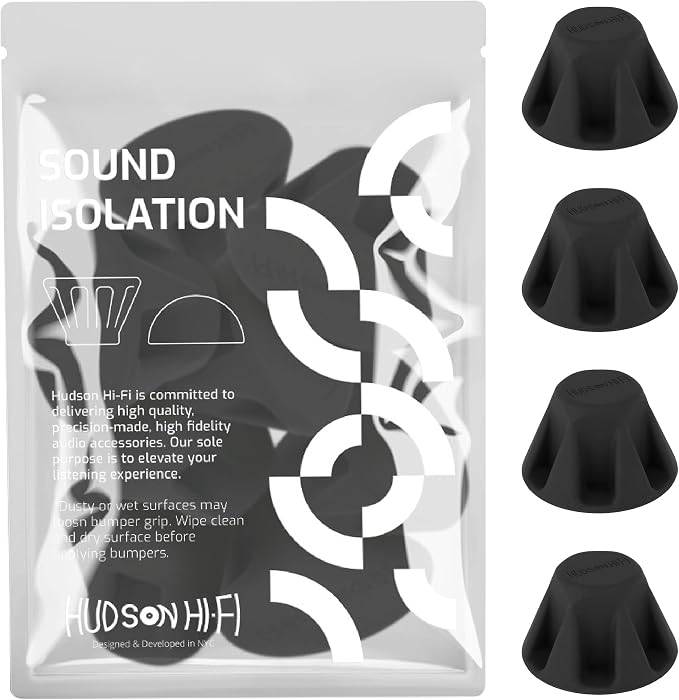Speaker Isolation Feet – 4-Pack 1.5" Bigfoot Rubber Pads – Non-Adhesive