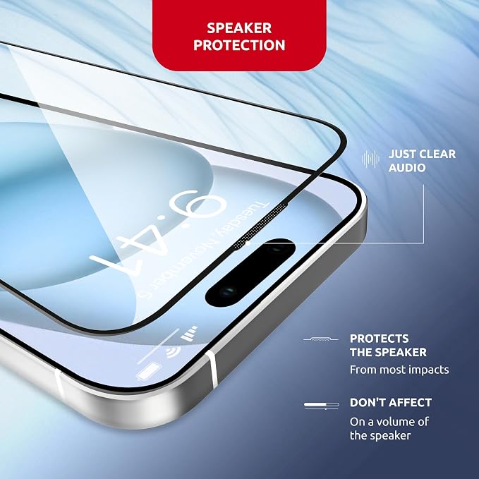 Glass Screen Protector for iPhone 15 Plus – Tempered Glass Screen Protector
