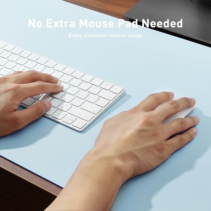 Aothia Leather Desk Pad Protector, Office Desk Mat, Large Mouse Pad, Non-Slip