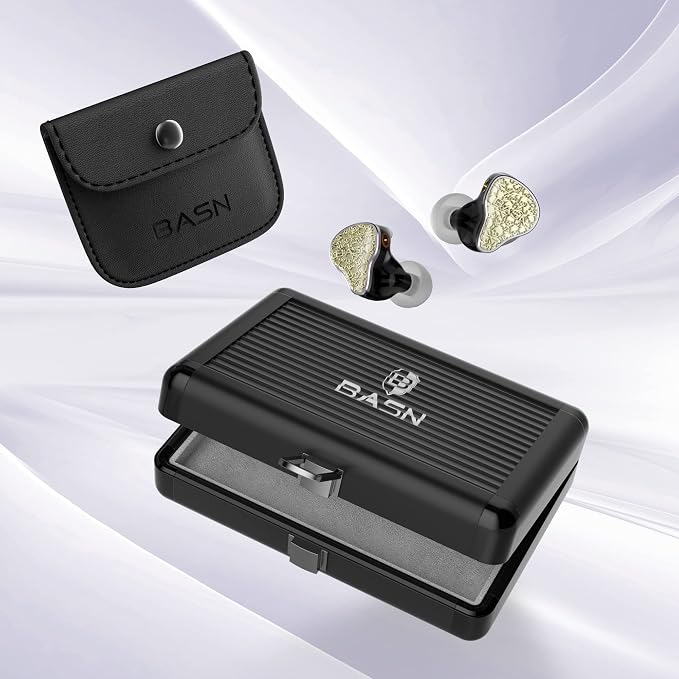 BASN Bmaster5 in Ear Monitors, 1DLC Diaphragm+4BA 5 Drivers IEM Earphones