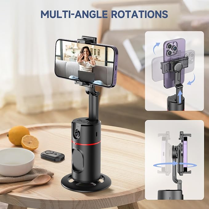 Auto Face Tracking Tripod, No App, Smart Shooting Phone Holder