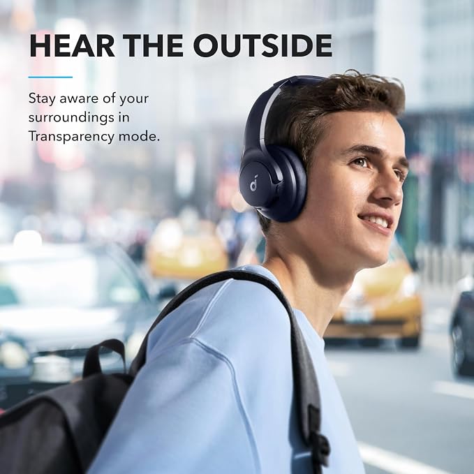 Soundcore by Anker Q20i Hybrid Active Noise Cancelling Headphones, Wireless