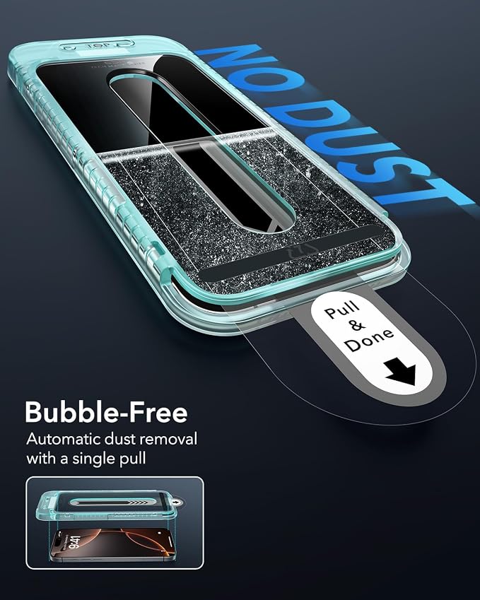ESR 3 Pack for iPhone 16 Pro Privacy Screen Protector, Anti-spy Tempered-Glass