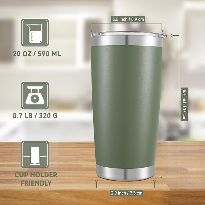 20 oz Tumblers Stainless Steel Tumbler