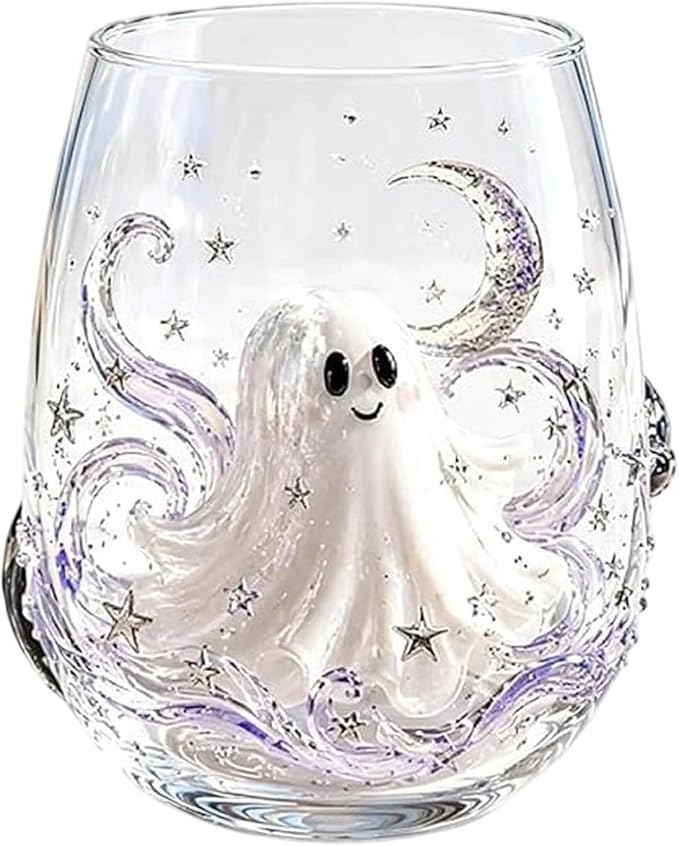 3D Halloween Artisan Glassware Collection, Halloween Artisan Glass Cups |