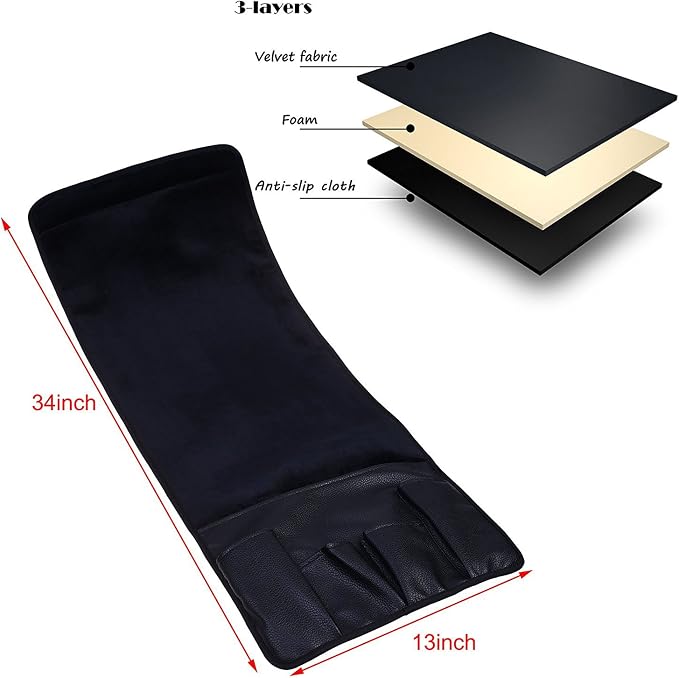 Wanty Velvet Sofa Couch Chair Armrest Soft Caddy Organizer Holder