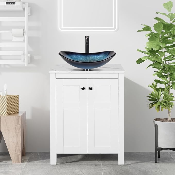 24 Inch White Bathroom Vanity