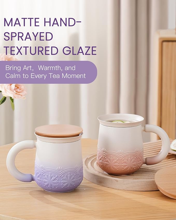 ZENS Tea Mug with Infuser and Lid