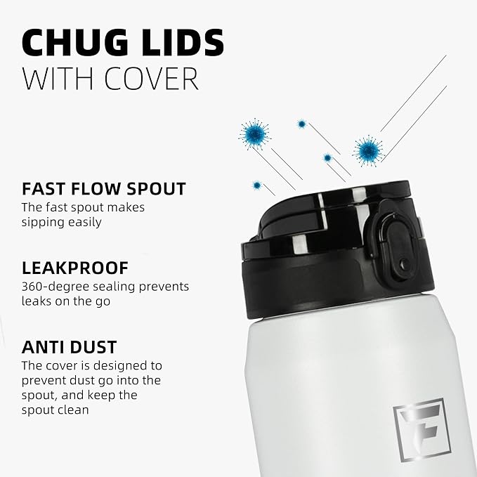 Fanhaw 24 oz Insulated Stainless Steel Water Bottle