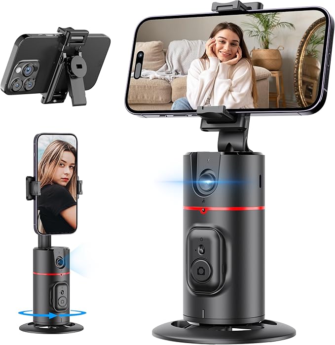 Auto Face Tracking Tripod, No App, Smart Shooting Phone Holder