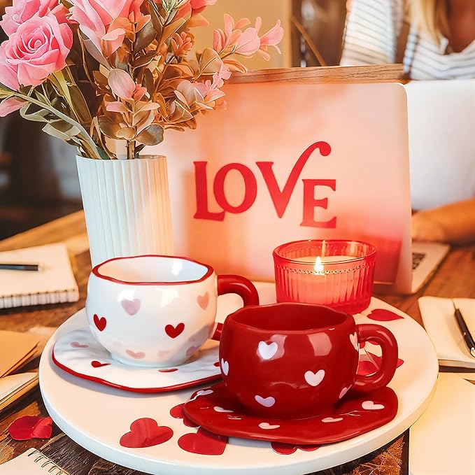 Havawish 2 Pack Valentine's Day Ceramic Coffee Mug