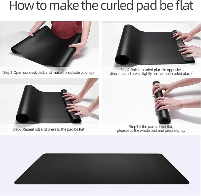 YSAGi Desk Pad, Desk Mat, 31.5" x 15.7" Laptop Leather Desk Pad Protector