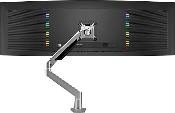 Premium Height Adjustable Single Monitor Arm Stand: Desk/Grommet Mount