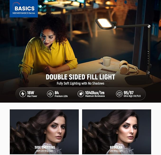NEEWER Basics 16W LED Desk Lamp