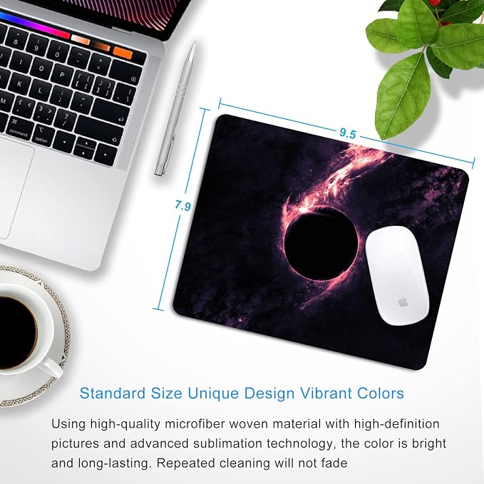 Sci-Fi Galaxy Mouse Pad Personalized Planet Design Computer Laptop Non-Slip