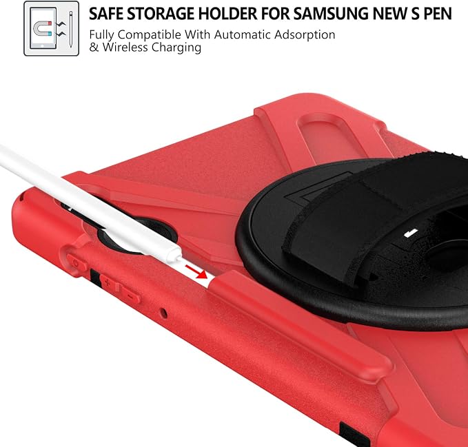 BRAECN for Galaxy Tab S6 Case, Three Layers Heavy Duty Shockproof Case