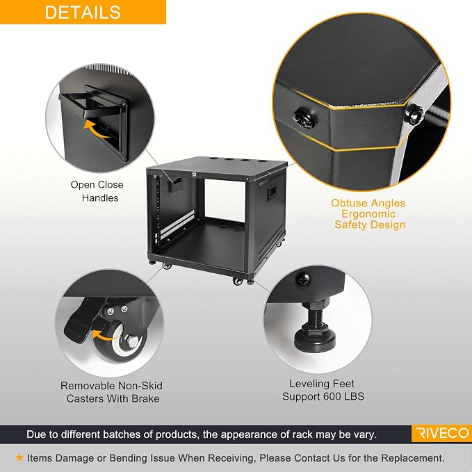 RIVECO POMU 22U Stereo & Server Rack