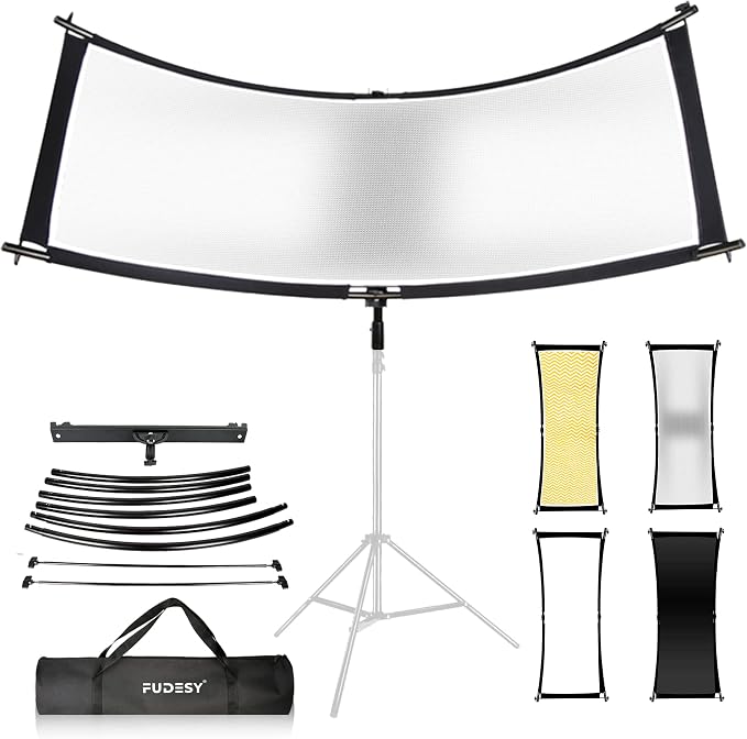 FUDESY Clamshell Light Reflector/Diffuser, Carry Bag