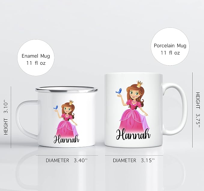 Personalized Mug for Kids, Girls | Customized Hot Chocolate, Coffee & Milk Cup