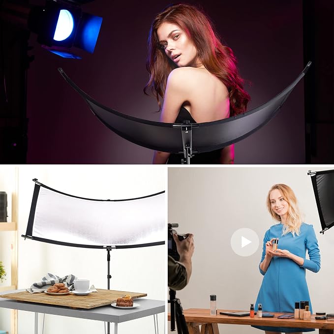 FUDESY Clamshell Light Reflector/Diffuser, Carry Bag