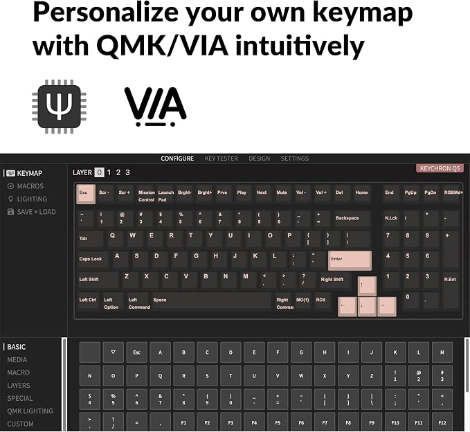 Keychron Q5 Wired Custom Mechanical Keyboard Full Aluminum Barebone Version