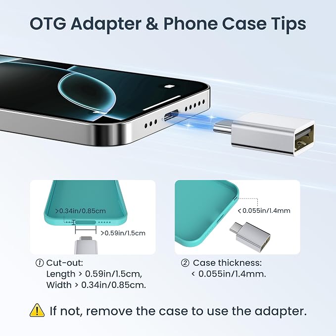 Elebase USB to USB C Adapter&Type C Male to 3.0 Female Adaptor 4PCS,